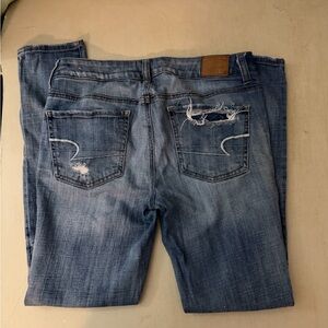 American Eagle Distressed Blue Women's Jeans Jeggings
